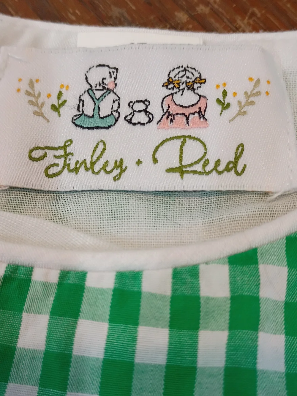 Finley +Reed Embroidered Hunting Dog Romper